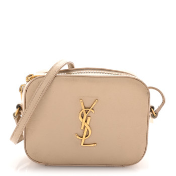 SAINT LAURENT Grain De Poudre Small Classic Monogram Camera Bag Powder SAINT LAURENT Grain De Poudre Small Classic Monogram Camera Bag Powder