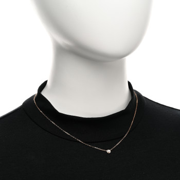 CARTIER 18K Pink Gold Diamond SM D'Amour Pendant Necklace