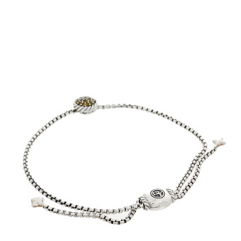 DAVID YURMAN Sterling Silver Yellow Sapphire 9mm Chatelaine Petite Pave Bracelet DAVID YURMAN Sterling Silver Yellow Sapphire 9mm Chatelaine Petite Pave Bracelet