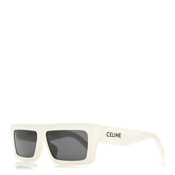 CELINE Acetate Monochroms Square Sunglasses CL40214U White CELINE Acetate Monochroms Square Sunglasses CL40214U White