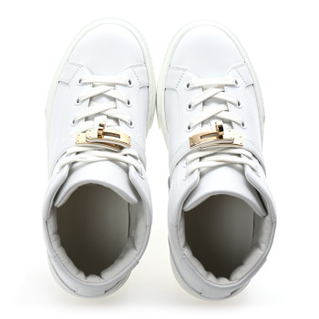 HERMES Calfskin High-Top Day Sneakers 36 White HERMES Calfskin High-Top Day Sneakers 36 White