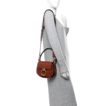 CHLOE Calfskin Small Tess Bag Sepia Brown CHLOE Calfskin Small Tess Bag Sepia Brown