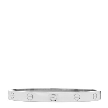CARTIER 18K White Gold LOVE Bracelet 17