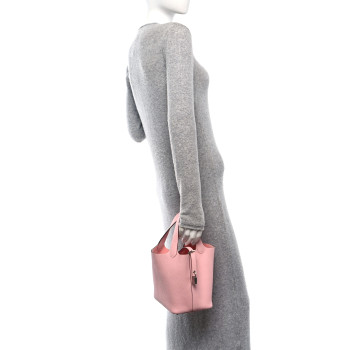 HERMES Taurillon Clemence Picotin Lock 18 PM Rose Sakura HERMES Taurillon Clemence Picotin Lock 18 PM Rose Sakura