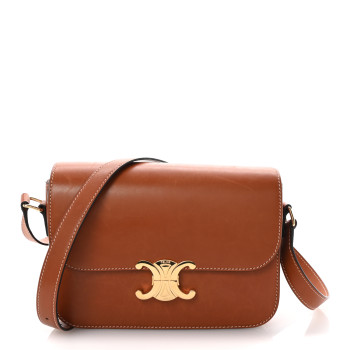 CELINE Natural Calfskin Medium Triomphe Tan CELINE Natural Calfskin Medium Triomphe Tan