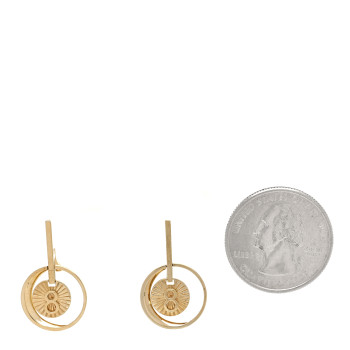FOUNDRAE 18K Yellow Gold Karma Medallion Earrings FOUNDRAE 18K Yellow Gold Karma Medallion Earrings
