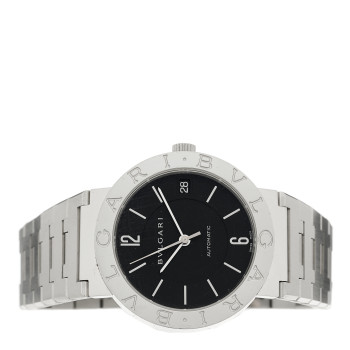 BULGARI Stainless Steel 33mm Automatic Watch Black BULGARI Stainless Steel 33mm Automatic Watch Black
