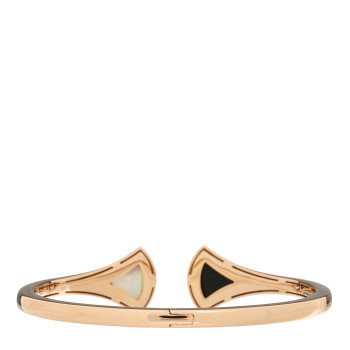 BULGARI 18K Rose Gold Mother of Pearl Black Onyx Divas Dream Cuff Bracelet BULGARI 18K Rose Gold Mother of Pearl Black Onyx Divas Dream Cuff Bracelet