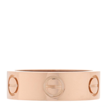 CARTIER 18K Pink Gold 3.5mm LOVE Wedding Band Ring 48 4.5