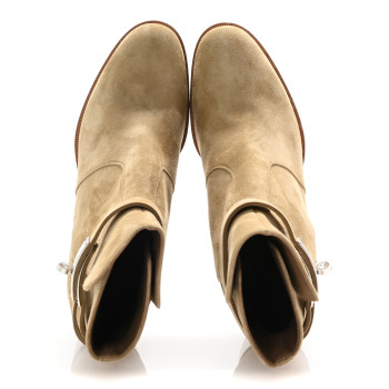 HERMES Suede Frenchie 50 Ankle Boots 36 Beige Gobi HERMES Suede Frenchie 50 Ankle Boots 36 Beige Gobi