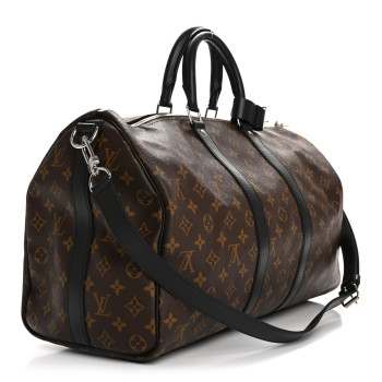 LOUIS VUITTON Monogram Macassar Keepall Bandouliere 45 LOUIS VUITTON Monogram Macassar Keepall Bandouliere 45