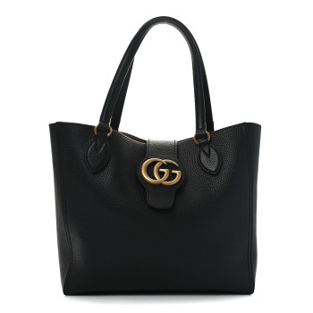 GUCCI New Sakai Calfskin Lux Small Dahlia Tote Black
