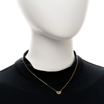 CARTIER 18K Pink Gold Diamond XS Hearts and Symbols Necklace