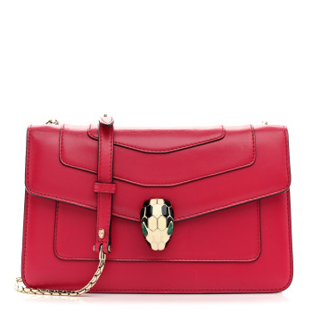 BULGARI Calfskin Serpenti Forever Crossbody Bag Pink BULGARI Calfskin Serpenti Forever Crossbody Bag Pink