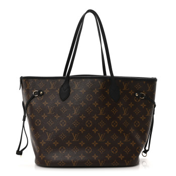 LOUIS VUITTON Monogram Calfskin Neo Neverfull Inside Out MM Black LOUIS VUITTON Monogram Calfskin Neo Neverfull Inside Out MM Black