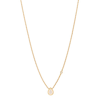 BOUCHERON 18K Yellow Gold Diamond Mother of Pearl XS Serpent Boheme Necklace BOUCHERON 18K Yellow Gold Diamond Mother of Pearl XS Serpent Boheme Necklace