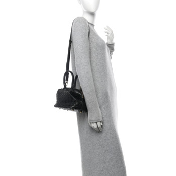 BOTTEGA VENETA Nappa Intrecciato Bauletto Black BOTTEGA VENETA Nappa Intrecciato Bauletto Black