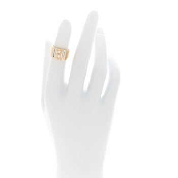 FOUNDRAE 18K Yellow White Gold Diamond Lovestruck Pierced Initial H Ring 44 3 FOUNDRAE 18K Yellow White Gold Diamond Lovestruck Pierced Initial H Ring 44 3