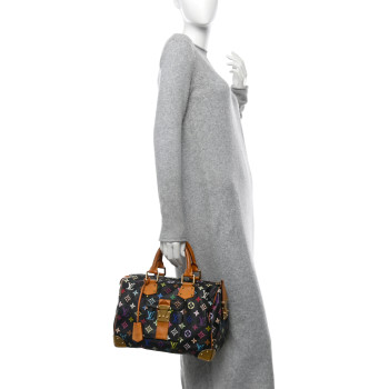 LOUIS VUITTON Monogram Multicolor Speedy 30 Black LOUIS VUITTON Monogram Multicolor Speedy 30 Black