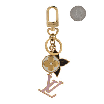 LOUIS VUITTON Spring Street Bag Charm Key Holder Gold LOUIS VUITTON Spring Street Bag Charm Key Holder Gold