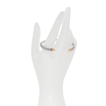 DAVID YURMAN Sterling Silver 14K Yellow Gold 5mm Cable Classics Bracelet DAVID YURMAN Sterling Silver 14K Yellow Gold 5mm Cable Classics Bracelet