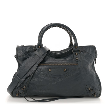 BALENCIAGA Agneau Classic Hardware City Anthracite