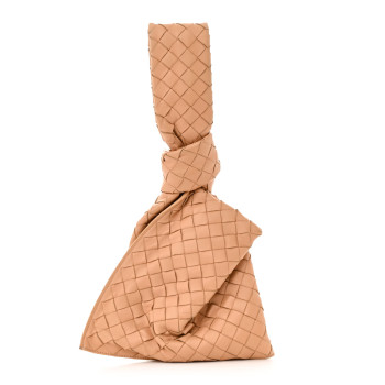 BOTTEGA VENETA Nappa Intrecciato Mini BV Twist Almond BOTTEGA VENETA Nappa Intrecciato Mini BV Twist Almond
