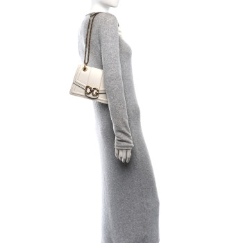 DOLCE & GABBANA DOLCE GABBANA Smooth Calfskin Small DG Amore Envelope Bag White DOLCE & GABBANA DOLCE GABBANA Smooth Calfskin Small DG Amore Envelope Bag White