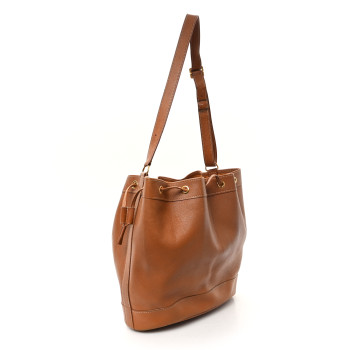 HERMES Courchevel Market Drawstring Bag 28 Gold HERMES Courchevel Market Drawstring Bag 28 Gold