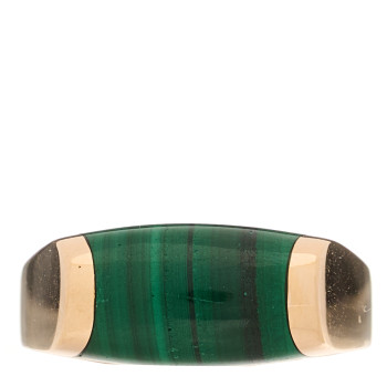 BULGARI 18K Rose Gold Malachite Tronchetto Ring 50 5.25 BULGARI 18K Rose Gold Malachite Tronchetto Ring 50 5.25