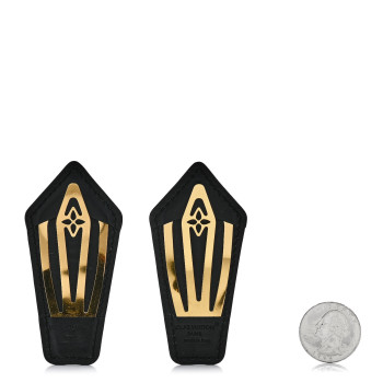 LOUIS VUITTON Monogram LV Backstage Hair Clip Toile LOUIS VUITTON Monogram LV Backstage Hair Clip Toile