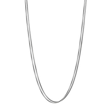 DAVID YURMAN Sterling Silver 14K Yellow Gold 2.7mm Small Box Chain Necklace 72" DAVID YURMAN Sterling Silver 14K Yellow Gold 2.7mm Small Box Chain Necklace 72"
