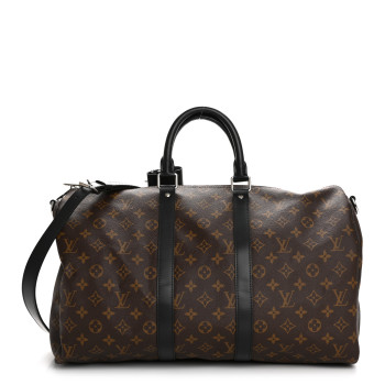 LOUIS VUITTON Monogram Macassar Keepall Bandouliere 45 LOUIS VUITTON Monogram Macassar Keepall Bandouliere 45