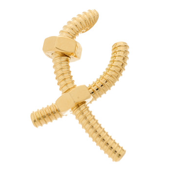 CARTIER 18K Yellow Gold Ecrou Single Left Earring