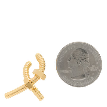 CARTIER 18K Yellow Gold Ecrou Single Right Earring