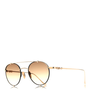 CHROME HEARTS Metal Oralgami Sunglasses Black Gold