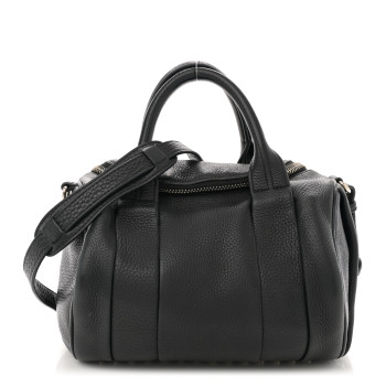 ALEXANDER WANG Pebbled Lambskin Rockie Black Pale Gold Hardware ALEXANDER WANG Pebbled Lambskin Rockie Black Pale Gold Hardware