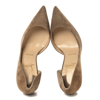 CHRISTIAN LOUBOUTIN Veau Velour Iriza 100 Pumps 37.5 Cappucino CHRISTIAN LOUBOUTIN Veau Velour Iriza 100 Pumps 37.5 Cappucino