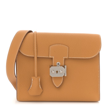 HERMES Togo Sac A Depeches 21 Messenger Bag Naturel Sable HERMES Togo Sac A Depeches 21 Messenger Bag Naturel Sable