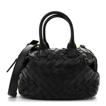 BOTTEGA VENETA Nappa Intrecciato Bauletto Black BOTTEGA VENETA Nappa Intrecciato Bauletto Black