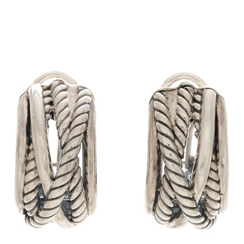 DAVID YURMAN Sterling Silver Crossover Shrimp Earrings DAVID YURMAN Sterling Silver Crossover Shrimp Earrings