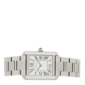 CARTIER Stainless Steel 24mm Tank Solo Quartz Watch