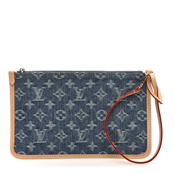 LOUIS VUITTON Denim Monogram Jacquard Neverfull MM GM Blue LOUIS VUITTON Denim Monogram Jacquard Neverfull MM GM Blue