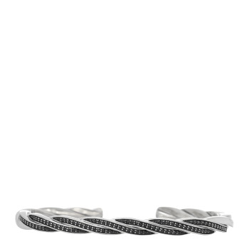 DAVID YURMAN Sterling Silver Black Diamond DY Helios Cuff Bracelet DAVID YURMAN Sterling Silver Black Diamond DY Helios Cuff Bracelet