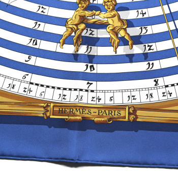 HERMES Silk Astrologie Scarf 90 Bleu Cobalt Vieil HERMES Silk Astrologie Scarf 90 Bleu Cobalt Vieil