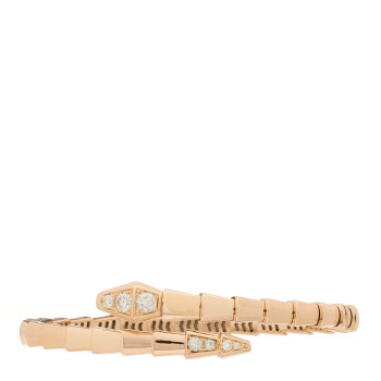 BULGARI 18K Rose Gold Diamond Serpenti Viper Bracelet S BULGARI 18K Rose Gold Diamond Serpenti Viper Bracelet S