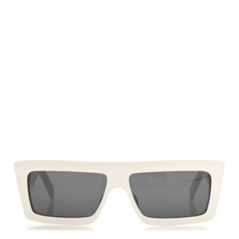 CELINE Acetate Monochroms Square Sunglasses CL40214U White CELINE Acetate Monochroms Square Sunglasses CL40214U White