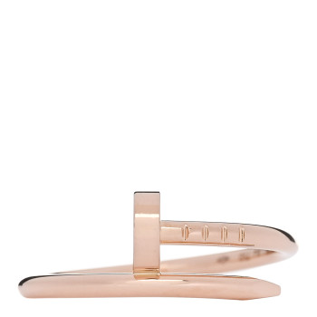 CARTIER 18K Pink Gold Small Juste Un Clou Ring 53 6.5