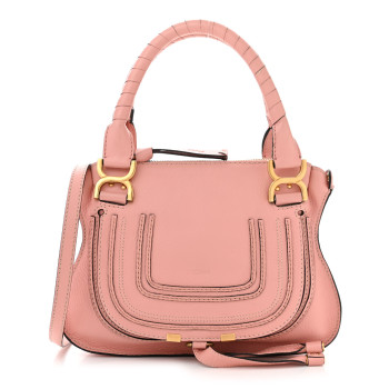 CHLOE Calfskin Small Marcie Satchel Light Pink CHLOE Calfskin Small Marcie Satchel Light Pink