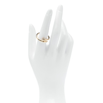CARTIER 18K Yellow Gold Diamond Juste Un Clou Ring 58 8.5